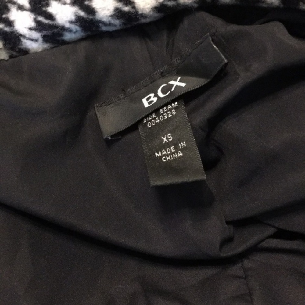 BCX Double Breasted Houndstooth Peacoat - Picture 6 of 6